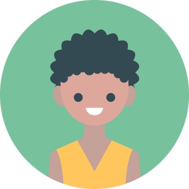 Erkek avatarın vektör illüstrasyonu 