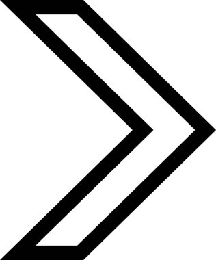 Beyaz arkaplanda izole edilmiş ok yönü, vektör illüstrasyonu