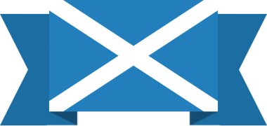 İskoçya vektör illüstrasyonu bayrağı