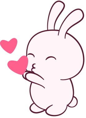 Maskot duygu aşkının modern grafik çizimi