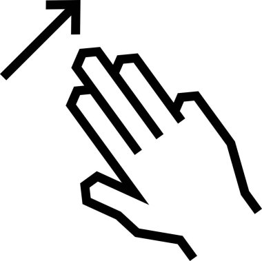 jest simgesi, vektör illüstrasyonunu kaldır