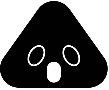 şirin yüz ifadesi simgesi vektör illüstrasyonu