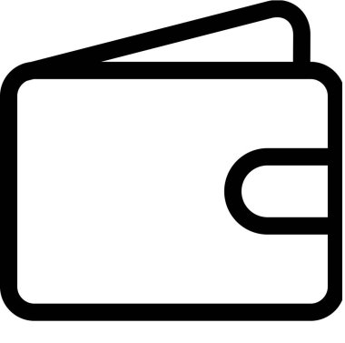 Para, maaş ve finans için cüzdanın vektör çizimi