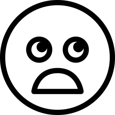 Maskot duygularının modern grafik çizimi hüzünlü simge