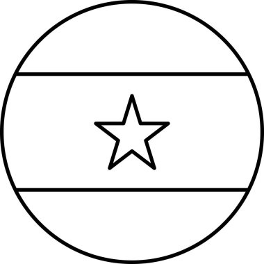 Beyaz arkaplanda izole edilmiş Gana bayrağı, vektör illüstrasyonu