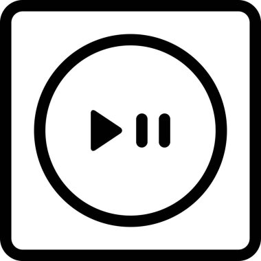 Beyaz arkaplanda izole edilmiş müzik simgesi, vektör illüstrasyonu