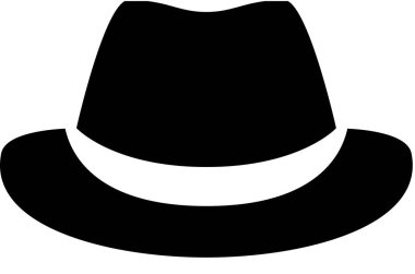 şık şapka vektör ilüstrasyonu 