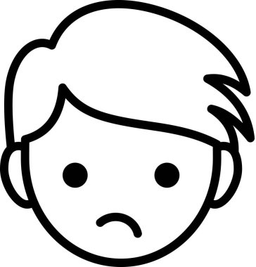 İfade avatarı, duygu konsepti vektör illüstrasyonu