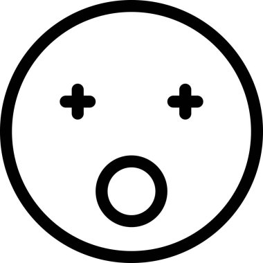 Maskot duygularının modern grafik çizimi ikonu şaşırttı