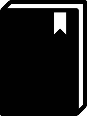 kitap düz simgesi, vektör illüstrasyonu  