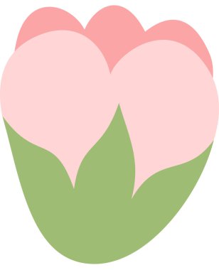 Çiçek tomurcuğunun basit vektör çizimi