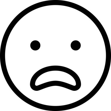 Maskot duygularının modern grafik çizimi sıkılmış simge