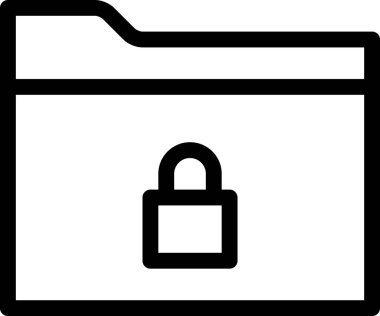 kilit simgesi, vektör illüstrasyonu