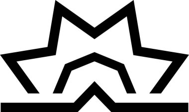 gündoğumu simgesi, minimalist vektör illüstrasyonu