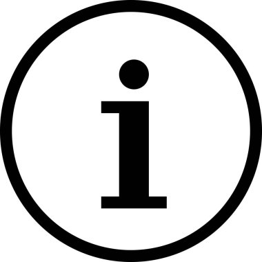 bilgi simgesi, asgari vektör illüstrasyonu