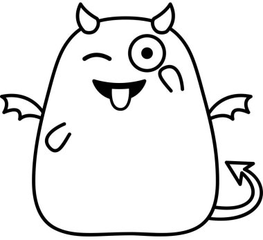 Gülümseme ifadesi yüz ifadeleri vektör illüstrasyonu