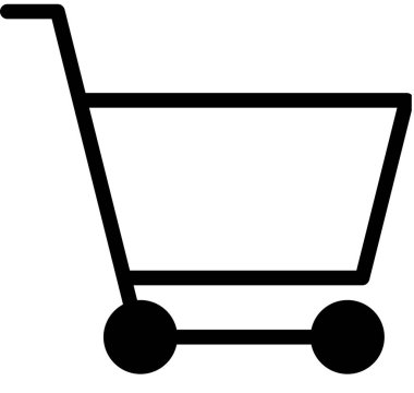 Alışveriş arabasının vektör çizimi, çevrimiçi satın alma