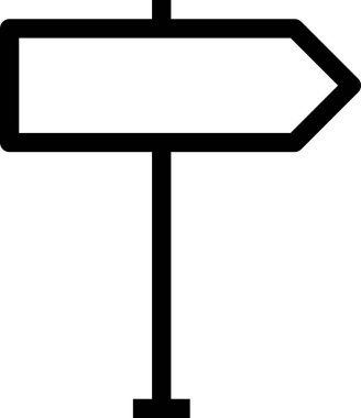 Beyaz arkaplanda izole edilmiş ok yönü, vektör illüstrasyonu