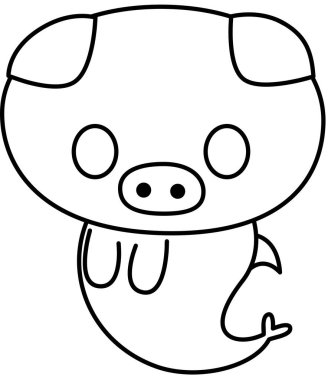 Maskot şaşırmış ifadesinin modern grafik ikon vektör illüstrasyonu