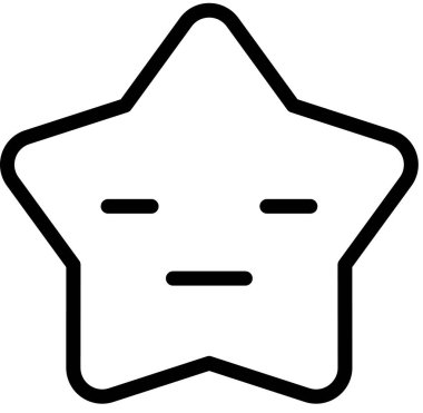 İfadesiz ifade, minimalist vektör çizimi