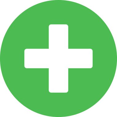 Beyaz arkaplanda izole edilmiş simge ekle, vektör illüstrasyonu