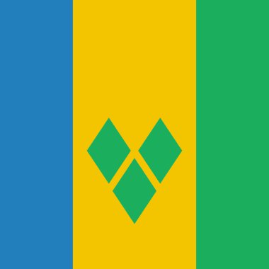 Saint Vincent ve Grenadines bayrağı, dünya bayrağı konsepti