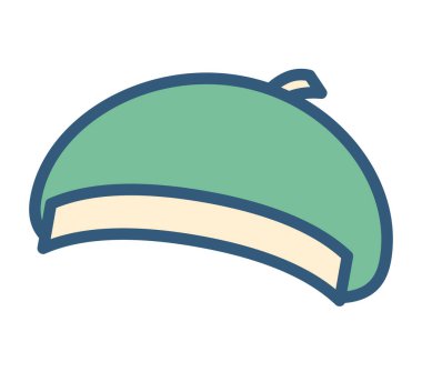 şık şapka vektör ilüstrasyonu 