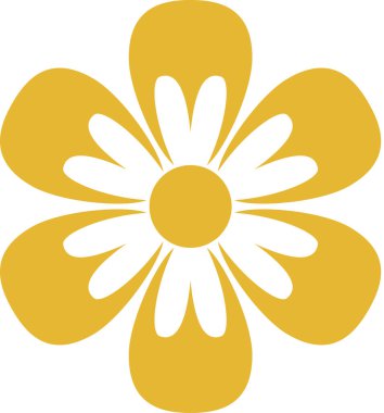 Çiçek süslemesinin vektör illüstrasyonu, çiçek bitkisi sanatı