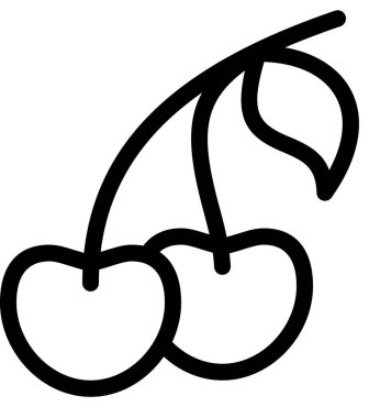 Kirazların vektör şablonu