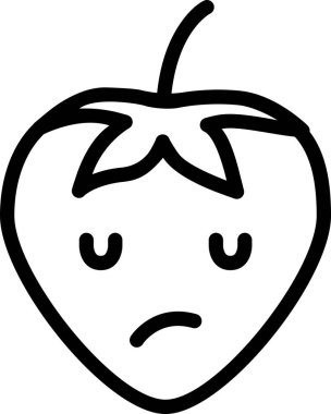 Çilek ifadesi yüz ifadesi yüz ifadesi yüz ifadesi vektörü, mucize yüz avatarı