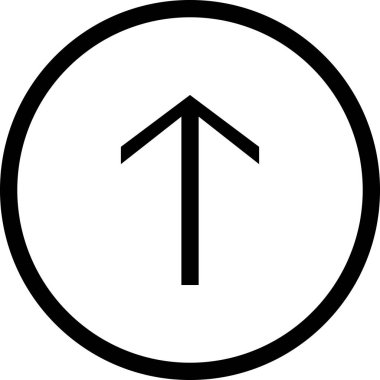 Beyaz arkaplanda izole edilmiş ok yönü, vektör illüstrasyonu