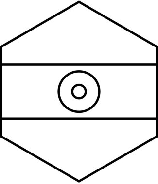 Hindistan simgesi bayrağı, vektör illüstrasyonu