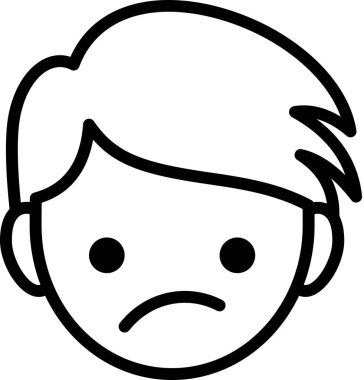 İfade avatarı, duygu konsepti vektör illüstrasyonu