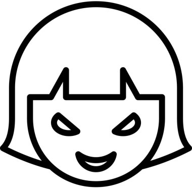 kız güzel vektör illüstrasyonu minimalistik 