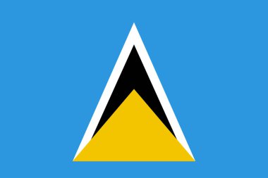 Saint Lucia bayrağı, dünya bayrağı geçmişi