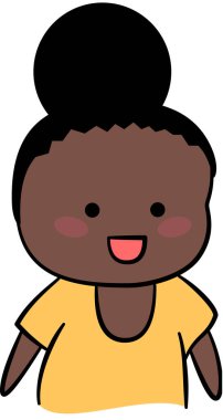 kız güzel vektör illüstrasyonu minimalistik 