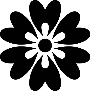 Çiçek süslemesinin vektör illüstrasyonu, çiçek bitkisi sanatı