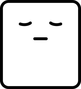 Düşünceli avatar, duygu konsepti vektör illüstrasyonu