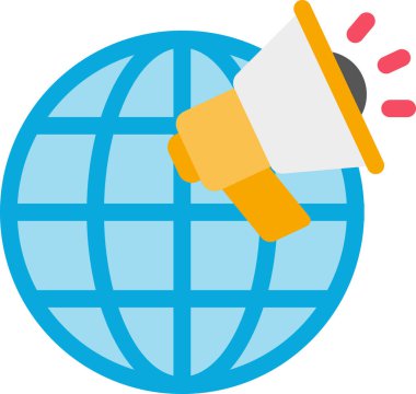 pazarlama simgesi, asgari vektör illüstrasyonu