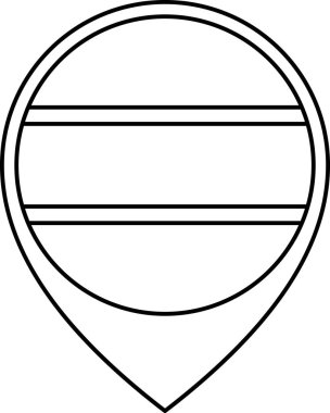 Botswana vektör illüstrasyonunun bayrağı 