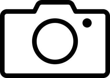 Kamera simgesi, Vektör düz biçim İllüstrasyon