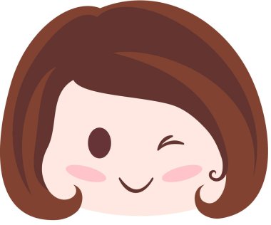 kız güzel vektör illüstrasyonu minimalistik 