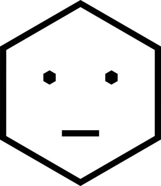 Maskot duygularının modern grafik çizimi sıkıldı