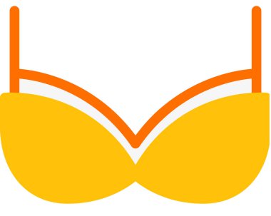 sütyen düzlüğü simgesi, vektör illüstrasyonu