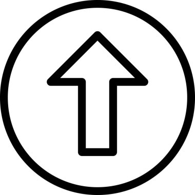 Beyaz arkaplanda izole edilmiş ok yönü, vektör illüstrasyonu