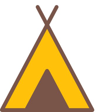 kamp web simgesi vektör resimleme arkaplanı 