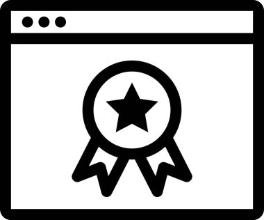 sayfa kalite simgesi, asgari vektör illüstrasyonu