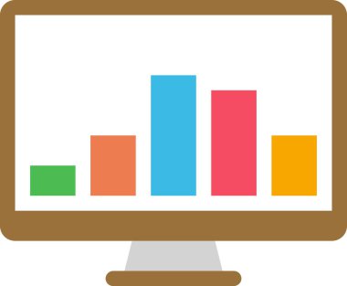 rapor simgesi, asgari vektör illüstrasyonu