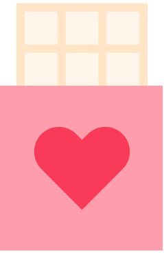 Sevgililer günü kalp simgesi, minimalist vektör illüstrasyonu