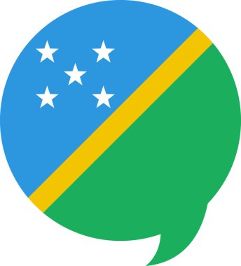 Solomon Adaları vektör illüstrasyonu bayrağı